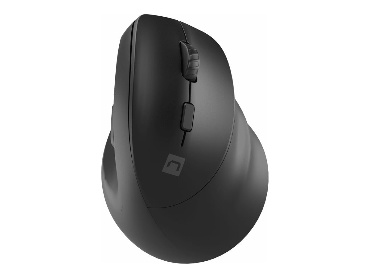 Vertical Mouse, Crake 2, Wireless, Bluetooth, 2.4GHz, Black