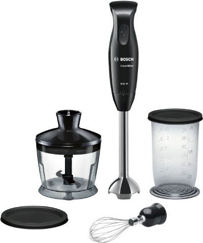 Blender, CleverMixx MSM2650B, Hand Blender, 600 W, Number of speeds 12, Chopper, Mini chopper, Black