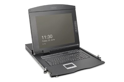 Modular HD LCD KVM console with 19" TFT, 8-port Cat. 5 KVM connection, touchpad, US keyboard layout, DS-72221-4US, 1920 x 1080