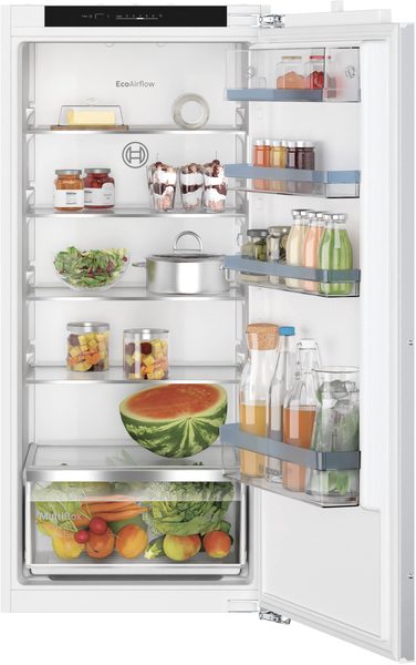 Refrigerator, KIR41VFE0, Energy efficiency class E, Built-in, Larder, Height 122.1 cm, Fridge net capacity 204 L, Display, 35 dB, White