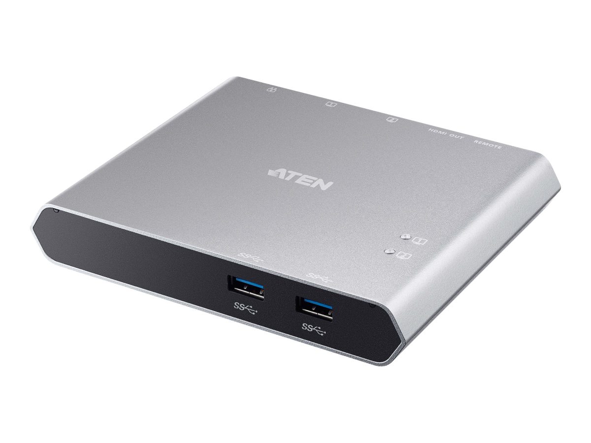 US3310-AT 2-Port USB-C Dock Switch with Power Pass-through