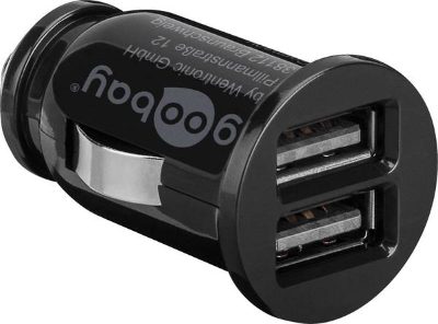 Dual USB car charger, 58912, USB Mini Car Charger