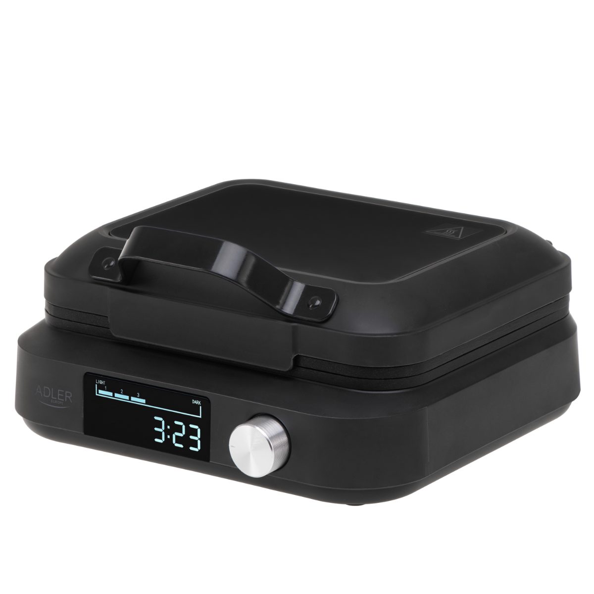 Adler Waffle Maker with LED Display, AD 3087, 2200 W, Number of pastry 2, Belgium, Black