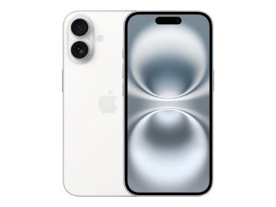 iPhone 16, White, 6.1 ", 2556 x 1179 pixels, OLED, A18, Internal RAM 8 GB, 128 GB, Dual SIM, Nano SIM, 5G, Main camera resolution 48 MP, iOS 18, Secondary camera resolution 12 MP