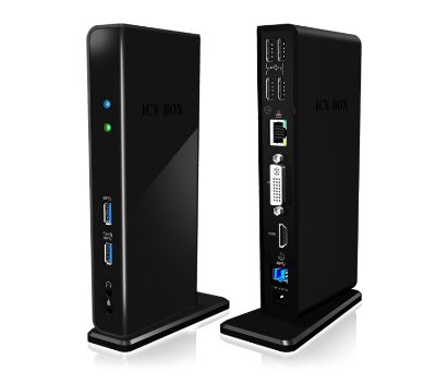 ICY BOX, IB-DK2241AC Multi Docking Station, USB-A  Dock, Warranty 12 month(s)