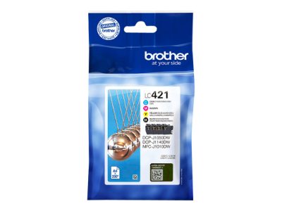 Brother LC421VALDR, Ink Cartridges, Black, cyan, magenta, yellow