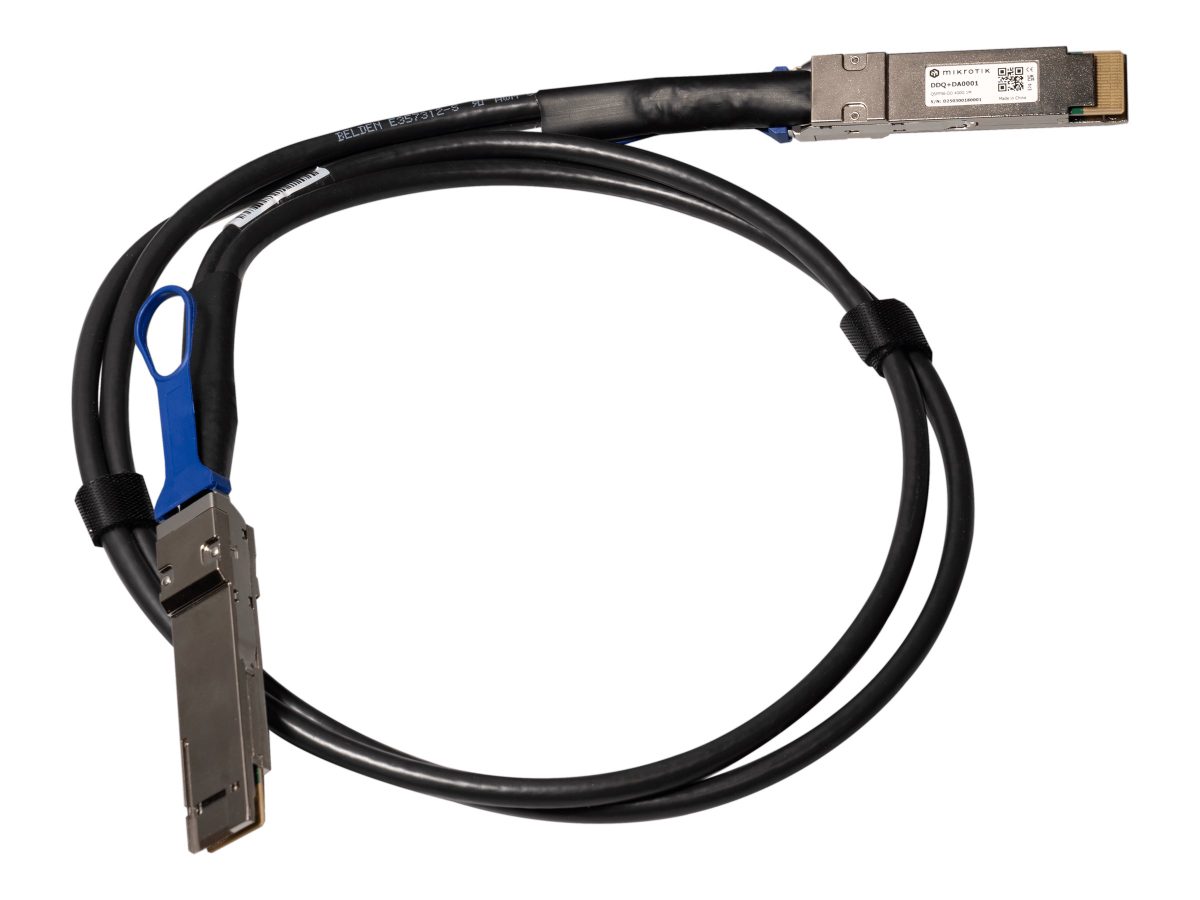 MikroTik 400-Gigabit QSFP-DD direct attach cable, 1 m, DDQ+DA0001