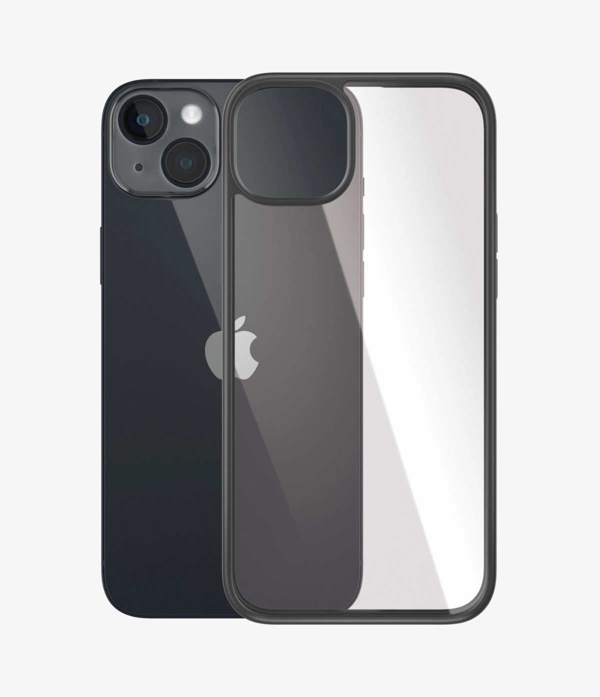 ClearCase with Black Frame, Case, Apple, iPhone 14 Plus, Black, Military grade standard; Scratch resistant; Shock resistant; Antibacterial; 100% recycled frame material