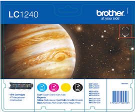 Brother LC1240 Multipack, Ink Cartridge, Black, Cyan, Magenta, Yellow