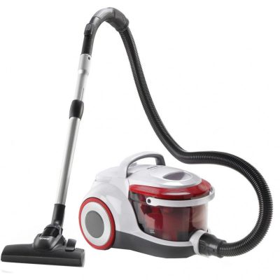 Vacuum cleaner, VCEB01GAWWF, With water filtration system, Wet suction, Power 800 W, Dust capacity 3 L, White/Red