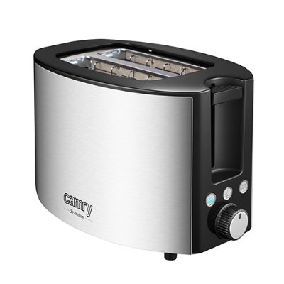 Toaster, CR 3215, Power 1000 W, Number of slots 2, Housing material Stainless steel, Black/Stainless steel