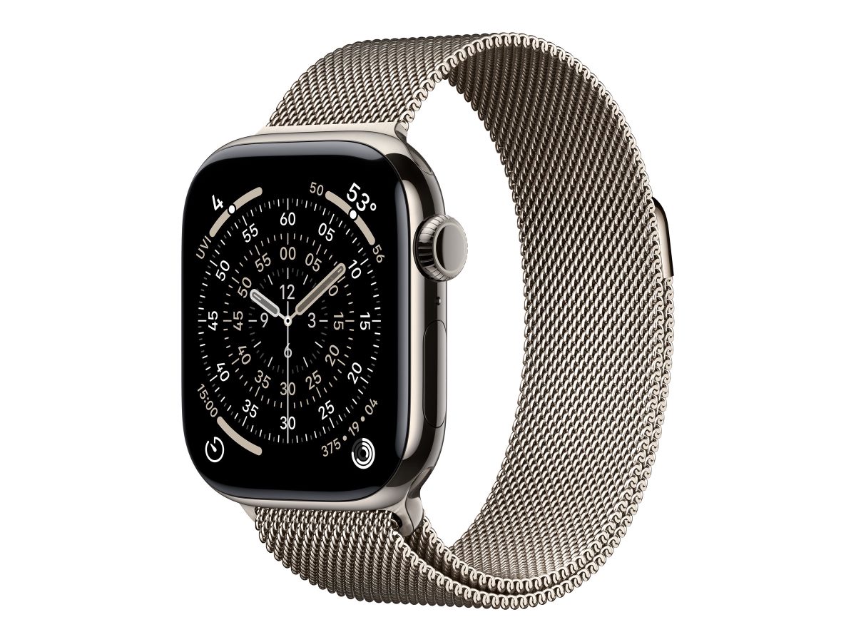 Watch Series 11, Smart watch, GPS (satellite), LTPO OLED Always-On Retina, Waterproof, Natural Titanium