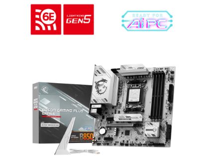MSI B850M GAMING PLUS WIFI6E, Processor family AMD, Processor socket AM5, Supported hard disk drive interfaces SATA, M.2, Number of SATA connectors 4