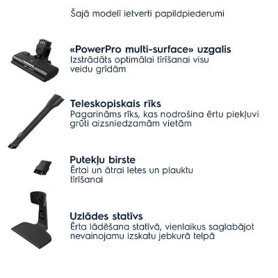 Electrolux 500.sērijas 2in1 bezvadu putekļusūcējs bez maisiņa, balts