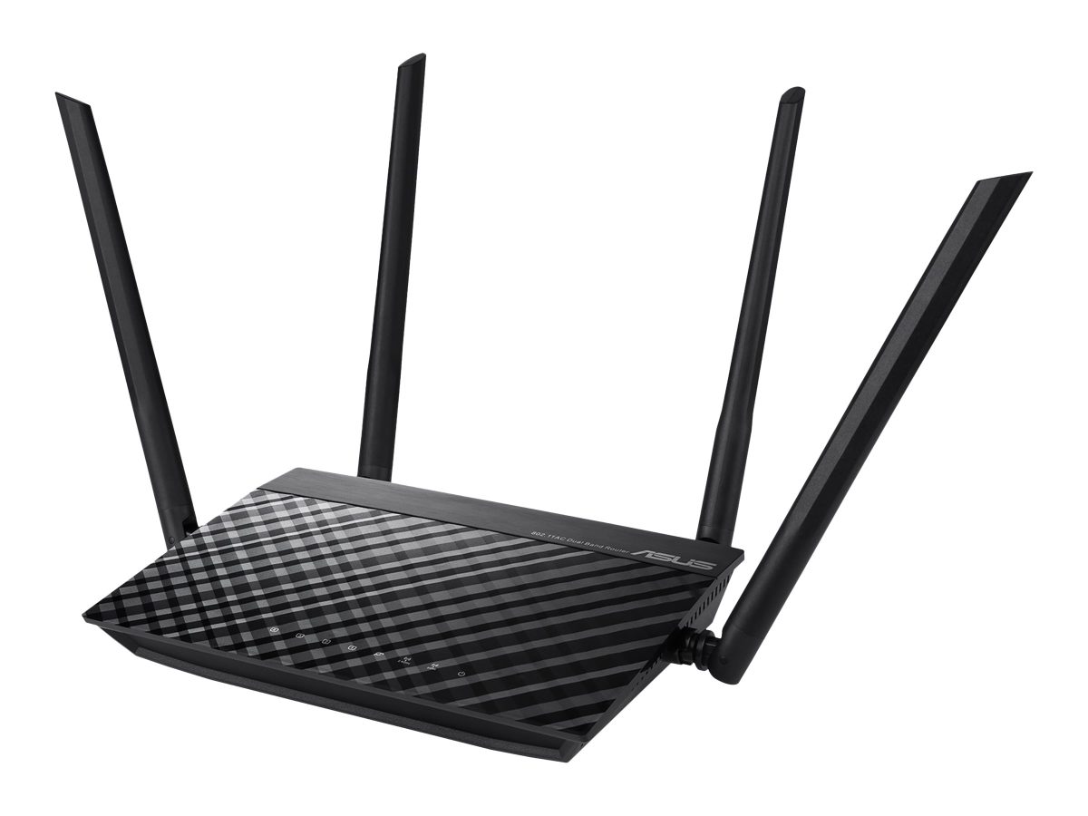 RT-AC1200 v.2, Router, 802.11ac, 300+867 Mbit/s, 10/100 Mbit/s, Ethernet LAN (RJ-45) ports 4, Mesh Support No, MU-MiMO No, No mobile broadband, Antenna type 4xExternal, no
