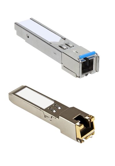 SFP (mini-GBIC) transceiver module, SFPCRJ451GG, Copper, RJ45, 10/100/1000 Mbit/s, Maximum transfer distance 100 m
