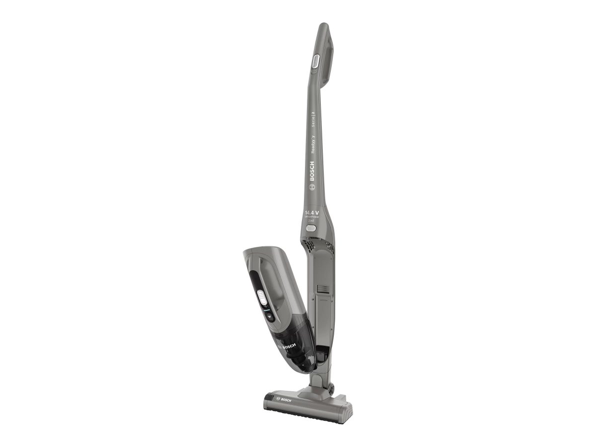 Vacuum cleaner, Readyy'y Serie 2 BBHF214G, Cordless operating, Handstick and Handheld, - W, 14.4 V, Operating time (max) 35 min, Grey, Warranty 24 month(s), Battery warranty 24 month(s)