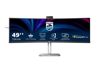 49B2U5900CH/00, 48.8 ", VA, 32:9, 75 Hz, 4 ms, 5120 x 1440 pixels, 450 cd/m², HDMI ports quantity 2