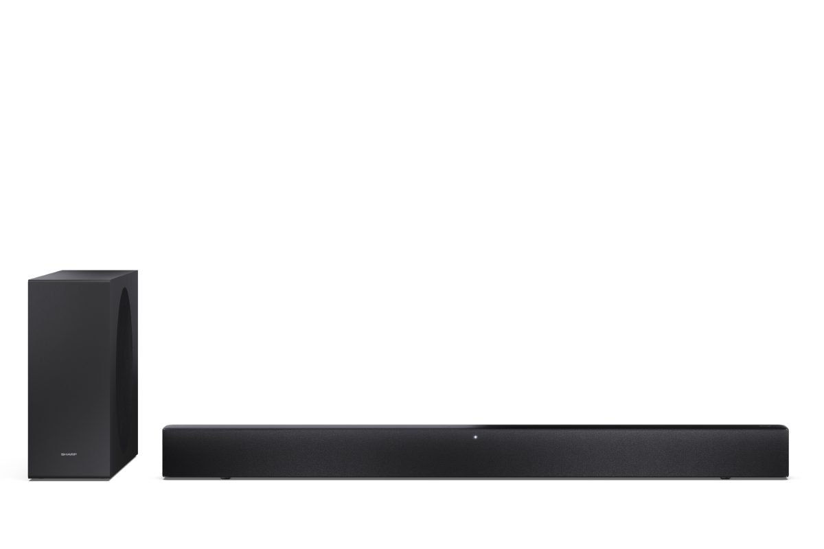 Sharp 2.1 Dolby Atmos/DTS Virtual:X Soundbar with Slim Wireless Subwoofer, HT-SBW310, 330 W, Bluetooth, Wireless connection, Black
