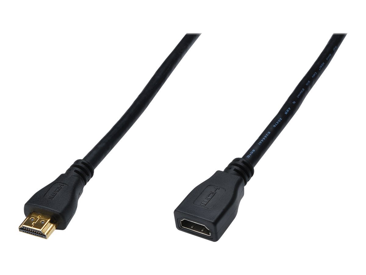 HDMI High Speed extension cable, AK-330201-050-S, Type A M/F HDMI Female (type A), HDMI Male (type A)