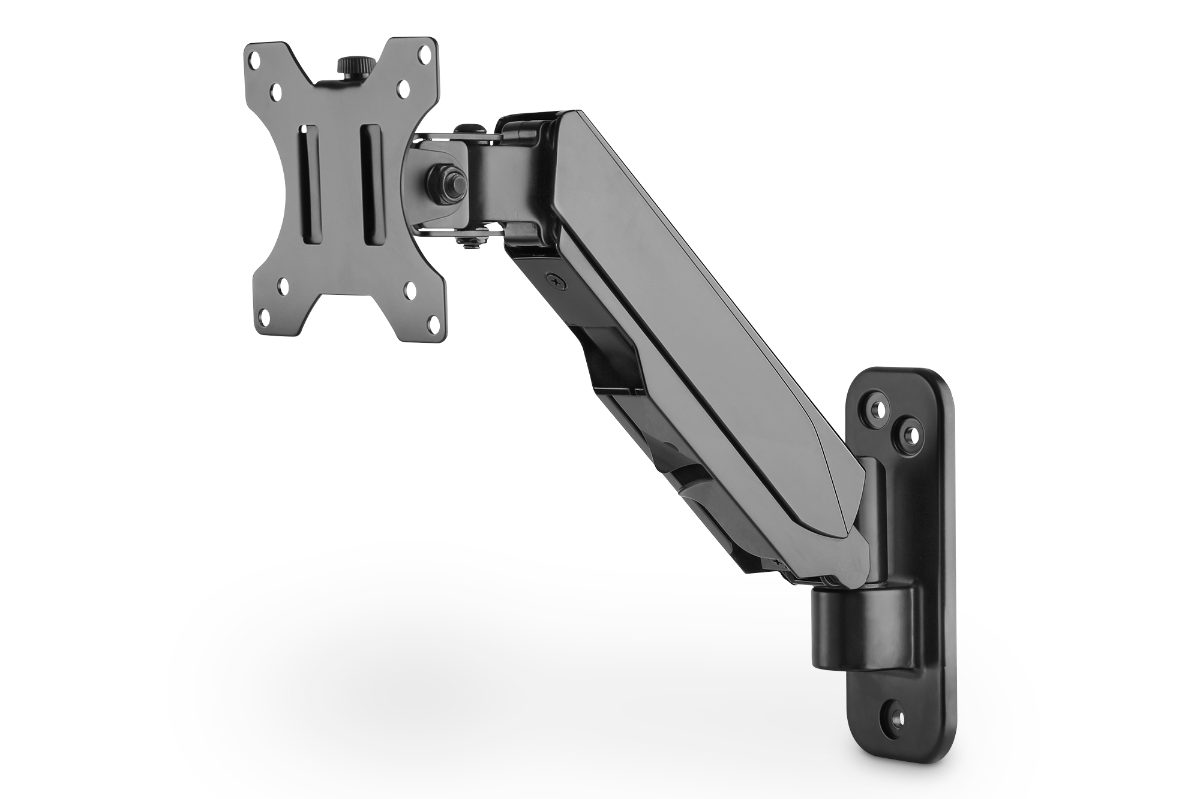 Digitus Wall mount, DA-90396, Adjustable Height, Rotate, Tilt, 17-32 ", Maximum weight (capacity) 8 kg, Black