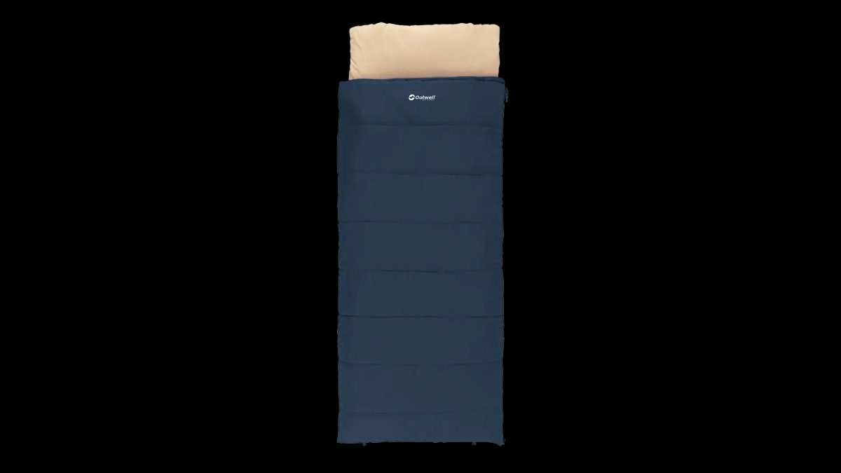 Outwell Contour Lux, Sleeping Bag, 220 x 85 cm, 2-way L-shape open-end with auto lock