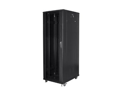 Rack cabinet 19" free-standing 47U/800x800 (flat pack), FF01-8847-12B, Black