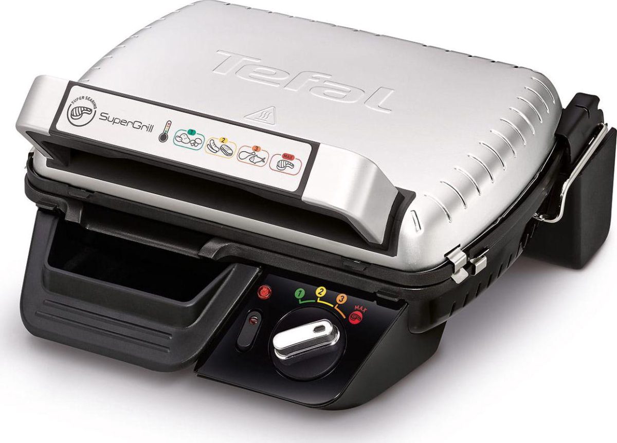 SuperGrill Standard, GC450B32, Contact, 2000 W, Stainless steel