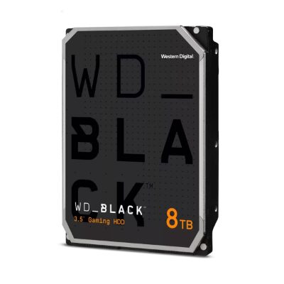 HDD, WESTERN DIGITAL, Black, 8TB, 256 MB, 7200 rpm, 3,5", WD8002FZBX
