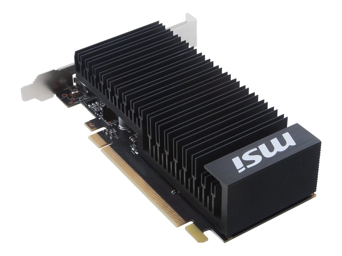 GeForce GT 1030 2GHD4 LP OC, NVIDIA, 2 GB, GeForce GT 1030, DDR4, HDMI ports quantity 1, PCI Express 3.0 x16 (uses x4), Memory clock speed 2100 MHz