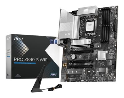 MSI PRO Z890-S WIFI, Processor family Intel, Processor socket LGA1851, 2000 GB, DDR5 UDIMM, Supported hard disk drive interfaces SATA, M.2, Number of SATA connectors 4, USED, REFURBISHED, WITHOUT  ACCESSORIES, ONLY BACKPANEL INCLUDED, 256 MB