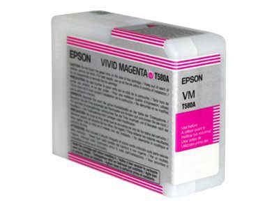 Epson Singlepack Vivid T580A00, Ink Cartridge, Magenta