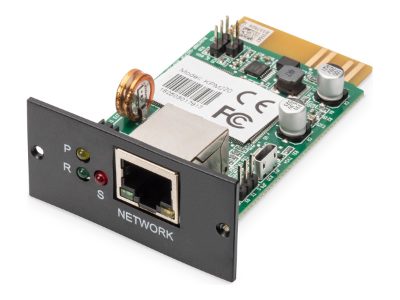 SNMP and WEB card for DIGITUS OnLine UPS rack mount units, DN-170100-1