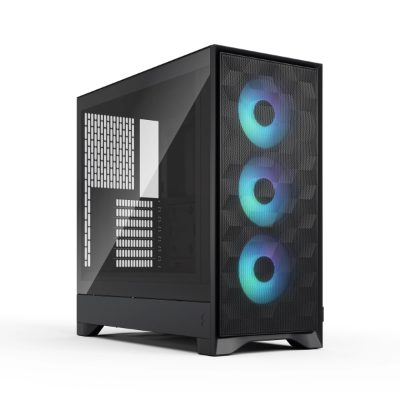 Fractal Design Case, Pop 2 Air, Black TG RGB, ATX