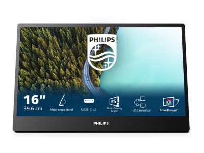 16B1P3302D/00, 16 ", IPS, 75 Hz, 4 ms, 1920 x 1080 pixels, 250 cd/m²