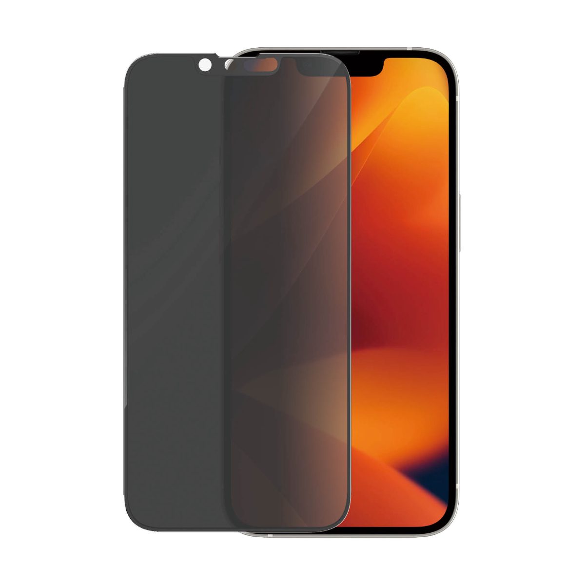 Screen protector, Apple, iPhone 14/13/13 Pro, Glass, Black, Ultra-Wide Fit, Privacy