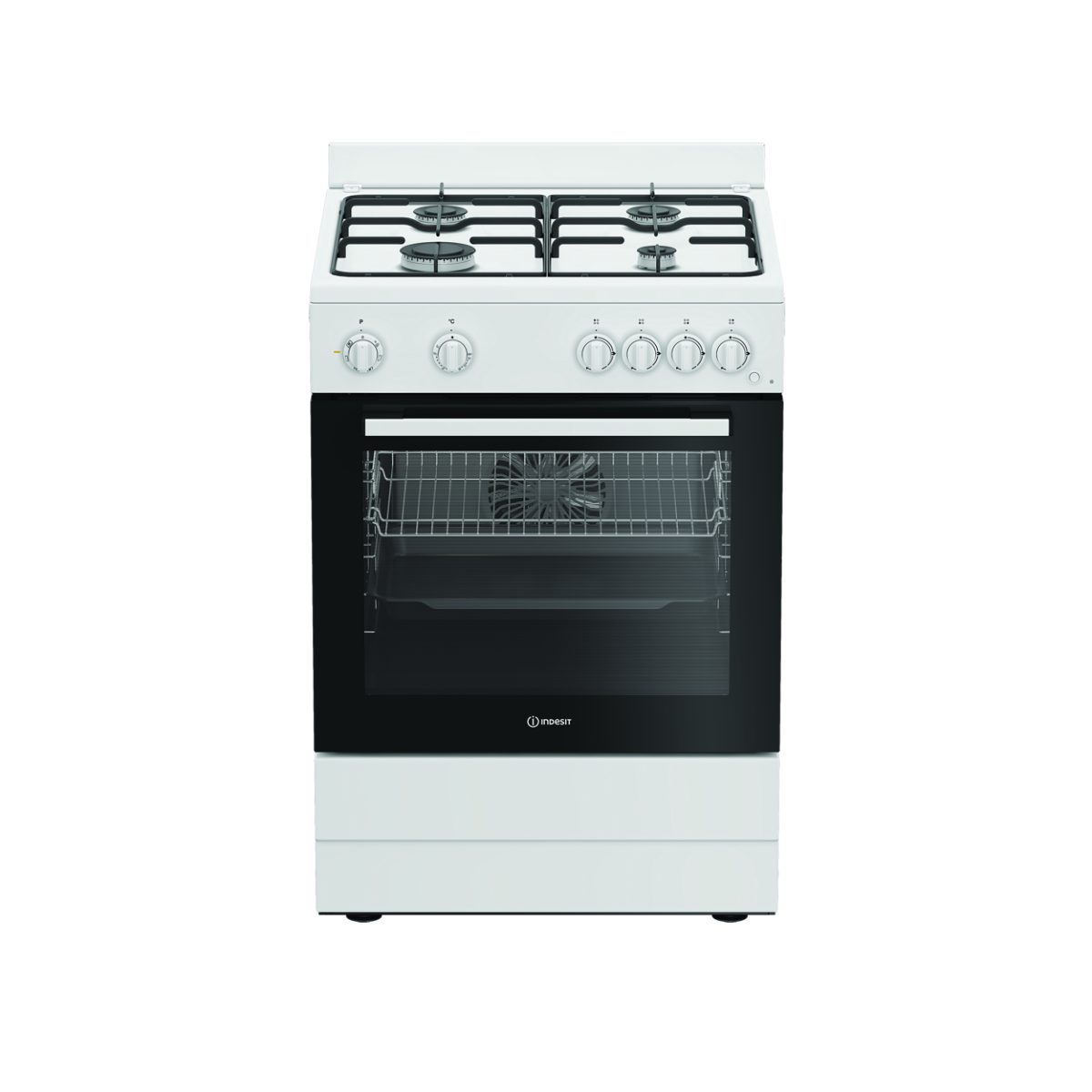 INDESIT Cooker, I6G5KCW, Hob type Gas, Oven type Electric, White, Width 60 cm, Grilling, Depth 60 cm, 72 L