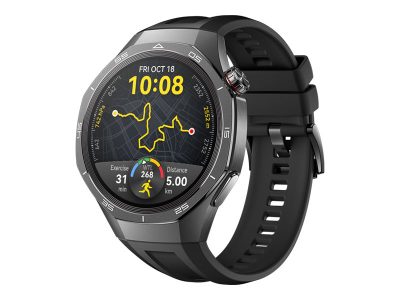 Huawei WATCH GT 5 Pro 46mm, Smart watch, GPS (satellite), AMOLED, 1.43 inches, Black
