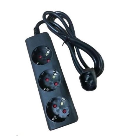 Eaton Output cable IEC-Schuko 10A C14 - 3x Schuko-Box, 1010081, Sockets quantity 3