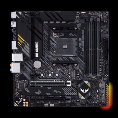 TUF Gaming B550M-Plus, Processor family AMD, Processor socket AM4, DDR4, Memory slots 4, Chipset AMD B, Micro ATX