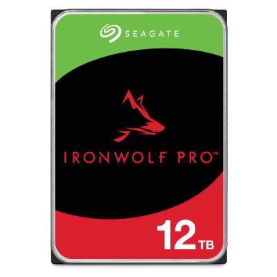 HDD, SEAGATE, IronWolf Pro, 12TB, SATA, 256 MB, 7200 rpm, 3,5", ST12000NT001