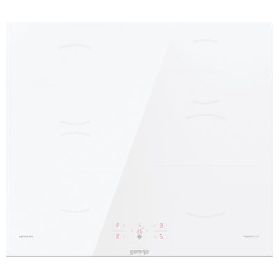 Hob, GI6401WSC, Induction, Number of burners/cooking zones 4, Touch, Timer, White, Display