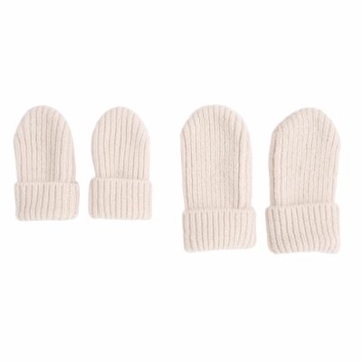 Lodger Mittens Folklore Merino vilnas bērnu cimdiņi, Birch, 12-24m