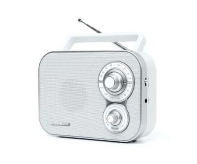 Portable Radio, M-051RW, AUX in, White