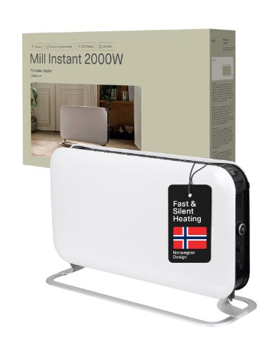 Heater, SG2000LED, Convection Heater, 2000 W, Number of power levels 3, Suitable for rooms up to 5-20 m², White