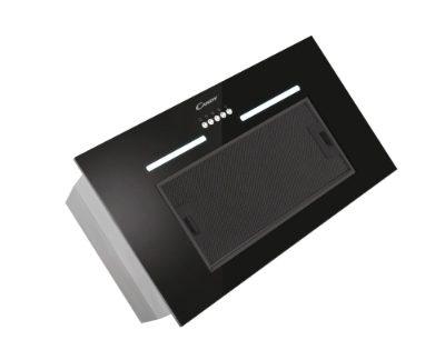 Hood, CPY5MBG, Canopy, Energy efficiency class C, Width 52 cm, 298 m³/h, Mechanical control, LED, Black Glass