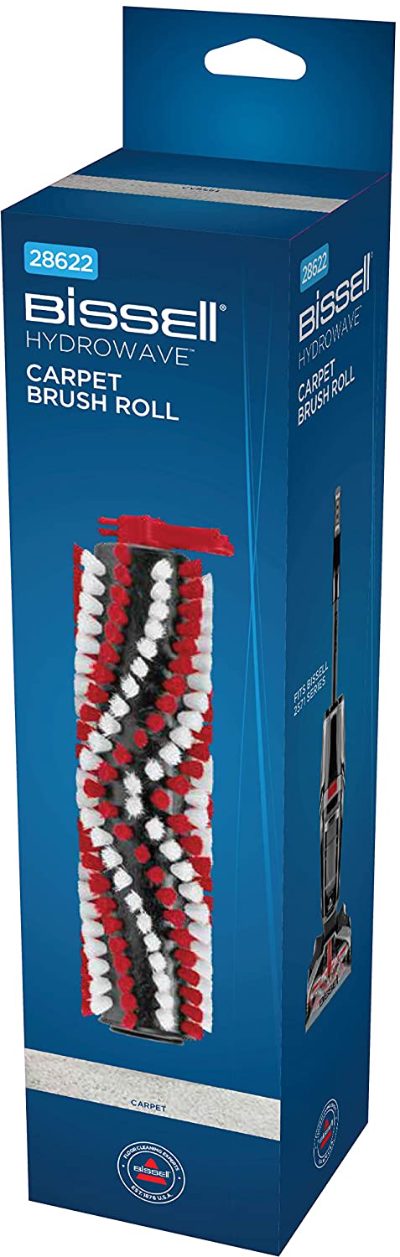 Hydrowave carpet brush roll, Black/White/red