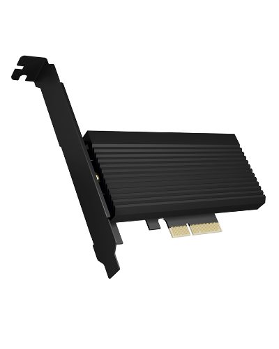 Converter for 1x HDD/SSD for PCIe x4 slot, IB-PCI208-HS, Black