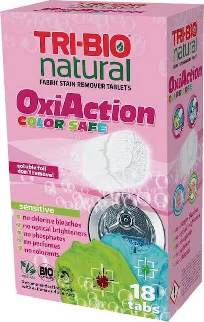 TRI-BIO TABLETES VEĻAS MAZGĀŠANAI OXY-ACTION COLOR, 18 TAB