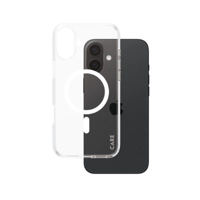 CARE by PanzerGlass Case Flagship, Back protection, Apple, iPhone 16 Plus, Recycled plastic, White, MagSafe